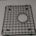 Starstar Sinks Protector Matte Black 304 Stainless Steel Kitchen Sink Bottom Grid, Rack (15 Length x 13 Width)