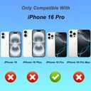 BITOBE Designed for iPhone 16 Pro, Cute 3D Butterfly Case Slim Plating Glitter Bling Luxury Cover for Women Girls Protective Camera Protection Bumper 6.3" Pink