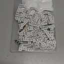 Rhinestone Self-Adhesive Letter Clothing Patches: Kingsow 48pcs Black Rhinestone Bling Letter Patch Stickers for DIY Crafts - Glitter Crystal Alphabet Patches Stick on Jackets, Hats, Bags