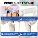 Island Dressing Bordered Gauze 4"x10", 50 Individually Packed Non-Stick Pad in Center with Adhesive Border,Soft Absorbent Medical Grade Dressing Gauze Pad for Wound Care and First Aid