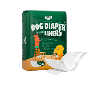 PAWPANG Disposable Dog Diaper Liners Booster Pads for Male & Female Dogs, 100ct, 5 Sizes Options, Doggie Diaper Inserts fit Most Types of Dog Diapers  Pet Belly Bands & Male Wraps (Large(100ct))