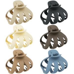 Big Claw Hair Clips for Thick Hair, 3.2" Matte Octopus Large Clips for Women and Girls, Strong Hold Jumbo Clips for All Hair Types, 6 Pack (Neutral) Big Claw Hair Clips for Thick Hair, 3.2" Matte Octopus Large Clips for Women and Girls, Strong Hold Jumbo Clips for All Hair Types, 6 Pack (Neutral)