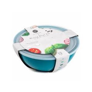 Core Kitchen 12 Piece Mixing Bowl Set With Lids Green