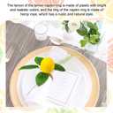 Lemon Napkin Rings Set of 12, Faux Lemon Summer Farmhouse Napkin Ring Holder for Dining Table Decor Banquet Wedding Birthday Thanksgiving Christmas Easter Holiday Table Decorations