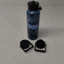 40oz Insulated Water Bottle Stainless Steel Sport Bottles with 3 Lids,Marble Ocean (40 Ounces)