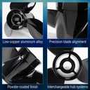 Seachoice 3-Blade Aluminum Propeller, RH Rotation, 13-21" Pitch x 13-15" Diameter