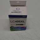 LC406XL High Yield Ink Cartridges Replacement for Brother LC406XL Ink Cartridges use with MFC-J4535DW MFC-J4335DW MFC-J5855DW MFC-J6555DW Printer (BK/C/M/Y, 4 Pack)