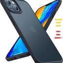 TORRAS Guardian Shockproof for iPhone 13/14 Case, [Military-Grade Drop Tested] Durable Protective Matte Hard PC Back Slim Thin DIY-Buttons for iPhone 13/14 Case, Translucent Black