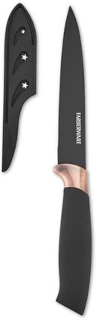 Farberware 12 Piece Flatware Set - Black & Copper Stainless Steel Cutlery Set | Durable, Ergonomic Handles, Easy Maintenance for Long-Lasting Quality | Complete Flatware Collection