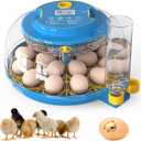 Incubators for Hatching Eggs, 18 Egg Incubator with Automatic Egg Turning and Humidity Control, 360 View Incubadora De Huevos De Gallina, Egg Candler, Incubator for Chicken Eggs, Ducks, Goose, Quail