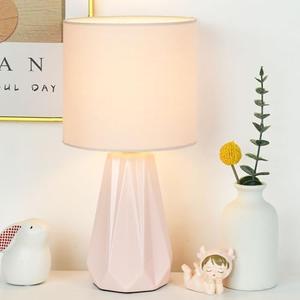 Lampwell Elisa Green Small Table Lamp for Living Room as Bedside Table Lamp for Bedroom,Modern Ceramic Kids Night Table Lamp,6.1H12.4IN,Bulb Excluded 