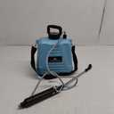 1 Gallon/5L Electric Sprayer, Powerful Electric Garden Sprayer with 3 Mist Nozzles, Rechargeable Handle, Adjustable Shoulder Strap for Lawn, Garden, Cleaning (Blue 2.11 Gallon)