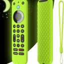 Silicone Cover for Voice Remote Pro 2022, Silicone Case Cover for Voice Remote Pro 2022 with Lanyard (Glow Green)