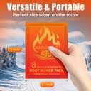 Body Warmers-XL Disposable Air Activated Heat Patches 3.7 * 5",Long Lasting Safe Natural Hot Warmers for Cold Weather for Feet,Back,Shoulder (12pcs)