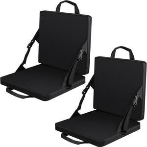 Juexica 2 Pcs Stadium Seats Boat Canoe Kayak Seat Stadium Seats for Bleachers Without Back Support for Indoor Outdoor Sport Events Bleacher Outing Traveling Hiking Fishing Camping