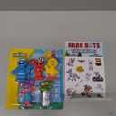 Sesame Street Mini Figures 5 Pack - Toy Bundle with 5 Cupcake Topper Figurines Including Elmo, Big Bird, Cookie Monster, More Plus Stickers | Sesame Street Party Supplies for Kids