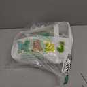 Mini Mahjong Set, American Mahjong Game Set, Complete Mahjong Tile Set with 166 White Tiles (1.2’’), 4 Tile rulers, 4 dice, 1 Bag, 100 Chips, 5 Instruction Manuals, Mahjong Game Gift for Enthusiasts