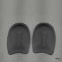 Premium Gel Heel Pads for Shoes, 2 Pack, FSA HSA Eligible, for Plantar Fasciitis, Bone Spurs, Pain Relief Protectors of Sore or Bruised Feet, Foot Relief Support Comfort Cushion Insoles for Women/Men (Size M (Women's 4.5-9.5 | Men's 6-8.5), 1 Pair Midnight Black)