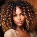 5 Packs 2X Ringlet Wand Curly Jamaican Bounce 8 inch Short Crochet Hair Extensions Brown Blonde Ombre Crochet Braiding Hair 100 Roots