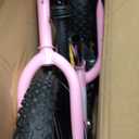 GROWNEER 16" Kids Balance Bike for 4-8 Year Old Boys Girls, Lightweight High Carbon Steel Frame, Adjustable Padded Seat & Handlebars, Rear Brake, All-Terrain, Pink