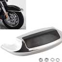 Front Fender LED Tip Light For Harley Touring Electra Glide Ultra Classic 2014-2019 Ultra Limited Low 2015-2019 Tri Glide Ultra Classic 2014-2024 Road King FLHR 2014-2022 (Smoked Lens)