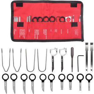 20pcs Radio Removal Tool Kit,Universal Stereo CD Player Removal Key Kit for Most Car and Truck O-050