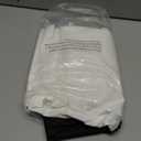 Waterproof Fabric Shower Curtain Liner - Soft & Light-Weight Cloth Shower Curtain with 3 Bottom Magnets, Hotel Quality & Machine Washable - Standard Size 72x72, Color Block Black and White