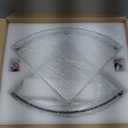 Crowye 4 Pcs Corner Shower Shelf 2-tier Glass Corner Shelf Stainless Steel Wall Mounted Bathroom Organizer for Storing Shower Gel Shampoo Brush, 9.25 Inches (Black)