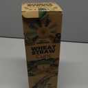 Grow Forward Premium Wheat Straw Cups - 20 oz Unbreakable BPA Free Hard Plastic Cups - Reusable Lightweight Plastic Drinking Glasses for Kitchen, Outdoor, Water, Camping, RV - Seascape