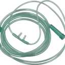 5pk Adult Oxygen Cannula w/Tabbed Nose Piece, Soft Straight Prongs & 6.5Ft Crush Resistant Tubing