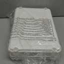 Goovilla 3 Tier Rolling Utility Cart Organizer with Removable Drawer, Stable and Sturdy White Rolling Storage Carts with 2 Lockable Wheels for Bathroom, Kitchen, Snack, Craft, Makeup, Baby Essentials
