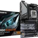 GIGABYTE B650 Eagle AX AM5 LGA 1718 AMD B650 ATX Motherboard, DDR5, Triple M.2 (1x PCIe 5.0 M.2 + 2X PCIe 4.0 M.2), USB 3.2 Gen2x2 Type-C, AMD Wi-Fi 6E, Realtek GbE LAN
