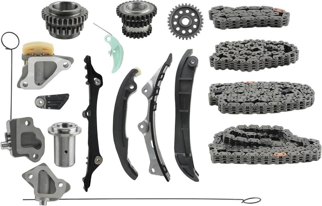 3.0 Engine Timing Chain Kit Compatible with Maserati Ghibli Levante Quattroporte 2013-2017 3.0T V6 299481 323513