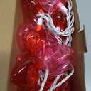 20 LED Pink Red Heart String Lights, 12Ft Valentine's Day Decorations Lights Outdoor Waterproof with 20 LED Red and Pink Heart Light for Home Fireplace Door Windows Fence Party Valentines Day Decor