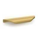 goldenwarm 10 Pack Finger Pulls for Cabinets Edge Pulls 3 Inch Hole Center Gold Cabinet Handles Brushed Brass Cabinet Pulls Kitchen Cabinet Drawer Pulls，Zinc Alloy
