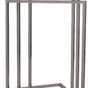 Kingston Brass SCC8278 L Shape 3-Tier Steel Construction Corner Towel-Rack, Brushed Nickel