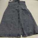 Allegra K Button Down Denim Dress for Women's Summer 2025 Sleeveless Sweetheart Neck Jeans Dresses (Large, Grey Blue)