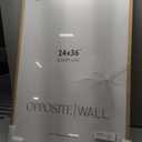 Opposite Wall - 24x36 in - Natural Solid Oak Wood Picture Frame - Lightweight, Versatile & Shatterproof - Large Wall Hanging Photo or Poster Frame - Wall Decor for Office, Gallery & Home