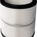 17884 Vacuum Cartridge Filter fit for Craftsman 9 17884 17935 17937 17920 shop vac Filter Replacement Part Fit 6 Gallon and Large Vacs