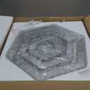 LED Chandeliers Dimmable Crystal Chandelier 3 Rings Modern Pendant Light Adjustable Stainless Steel Ceiling Light Fixture for Dining Room Bedroom Living Room