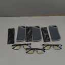 CRGATV 3-Pack Reading Glasses for Men Blue Light Filtering Full Frame Metal Readers Anti Uv/Eye Strain/Glare (3 Pacx Mix Colors)