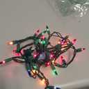 Warm Multi Color Christmas Lights - 6.3 ft String of 35 Incandescent Mini Bulbs Multifunctional Lighting Modes, for Decorative, Bedroom, Outdoor, Xmas Twinkle Tree Lights with Green Wire Total 6.6 ft