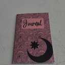 Journal: 6"x9" 100 Lined Pages For Journaling and Writing- Pink and Black Moon and Star