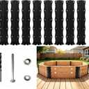 Gaga Ball Pit Brackets ，Heavy Duty 11 Gauge Powder Coated Steel
8 brackets, bolts, washers & bit. 11-gauge steel resists rust. Perfect for backyard gaga pits. Wood not included.