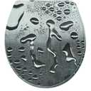 CHRYNETH Elongated Toilet Seat, Molded Wood Toilet Seat with Quietly Close