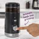 Mr. Coffee Automatic Coffee Grinder with 5 Presets, 12 Cup Capacity, Black Ideal for Home Use and Espresso Lovers
