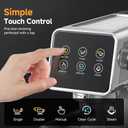 20 Bar Espresso Coffee Machine with LED Touch Screen, Espresso Maker with Self-Cleaning Function & Milk Frother, Compact Cappuccino & Latte Maker for Home and Office