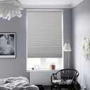 Joydeco Cellular Shades Cordless, Blackout Shades Cellular Blinds for Indoor Windows, Honeycomb Blinds for Thermal Insulated Noise Reduction (White, 31" W x 64" H)