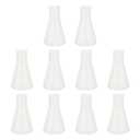 PartyKindom 10 Pcs Plastic Erlenmeyer Flask Set, 100ml Shatterproof Conical Science Flasks for Kids STEM Experiments, Classroom Education & Science Party Supplies