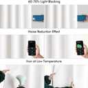 MIULEE Pure White Back Tab Light Blocking Curtains 63 Inch Length 2 Panels Set for Living Room Bedroom Privacy, Rod Pocket/Pinch Pleat Thermal Insulated Room Darkening Pleated Blackout Drapes